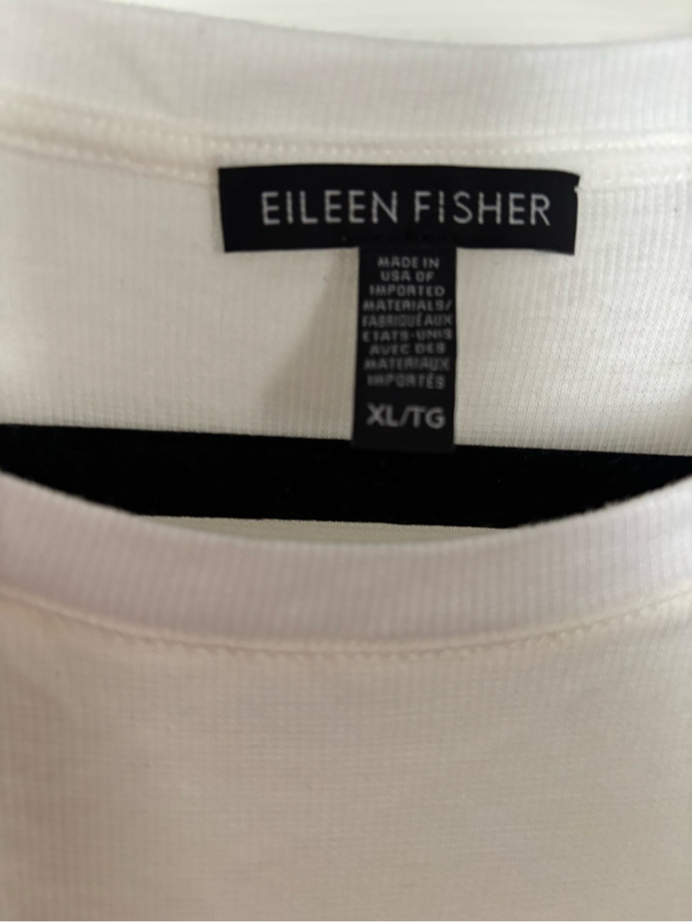 Eileen Fisher Cream Short-Sleeve Crewneck Tee